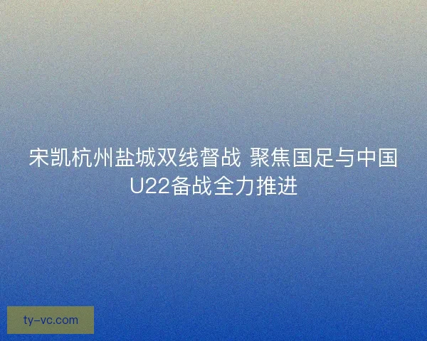 宋凯杭州盐城双线督战 聚焦国足与中国U22备战全力推进
